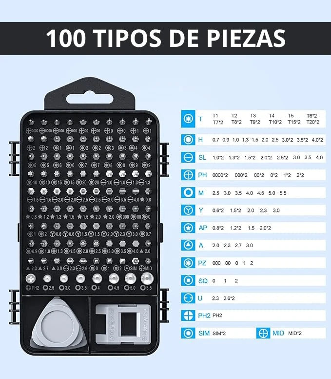 KIT DESTORNILLADORES DE PRECISION 115 en 1 | ENVÍO GRATIS
