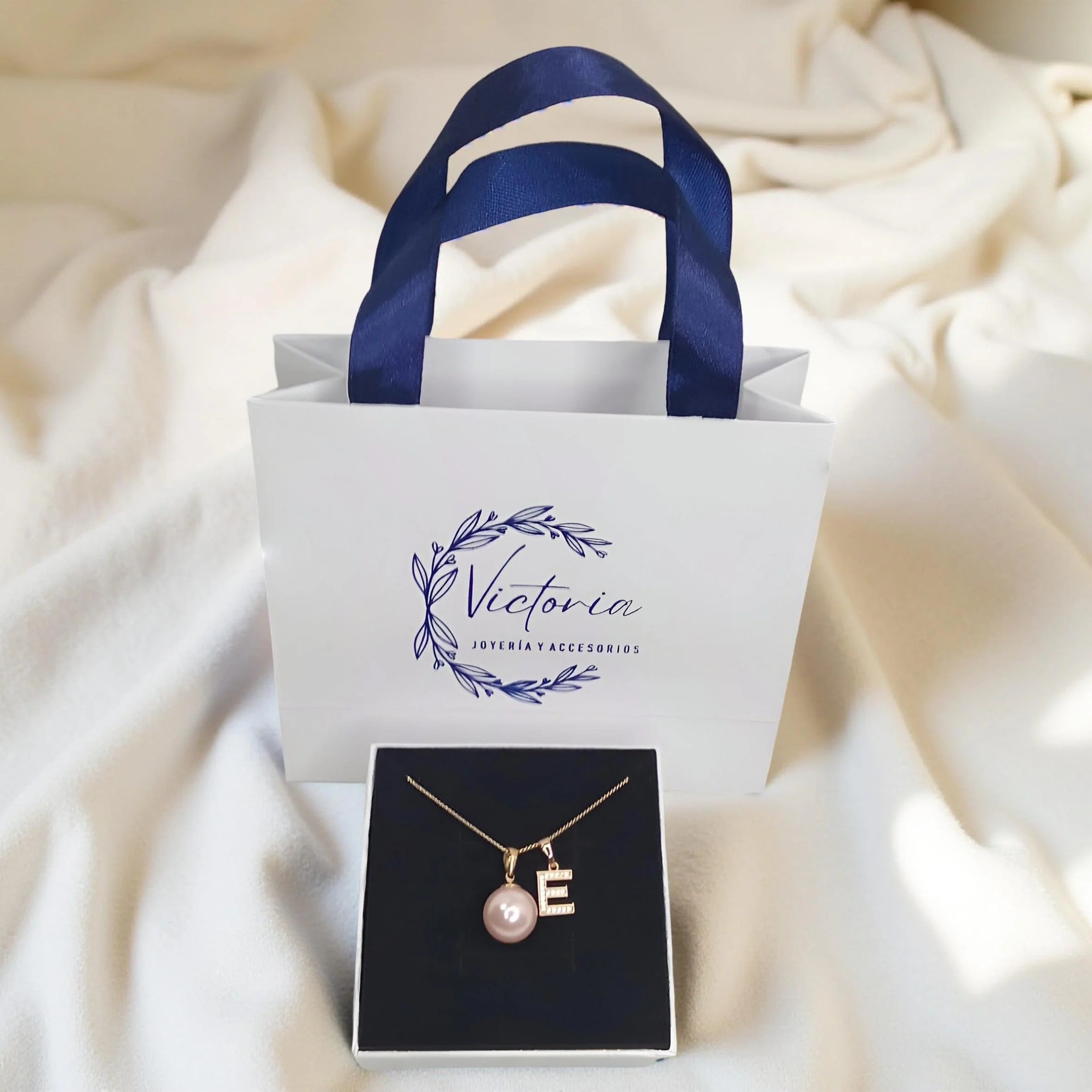 COLLAR "PERLA DEL MAR" CON DIJE PERSONALIZADO | ENVIO GRATIS
