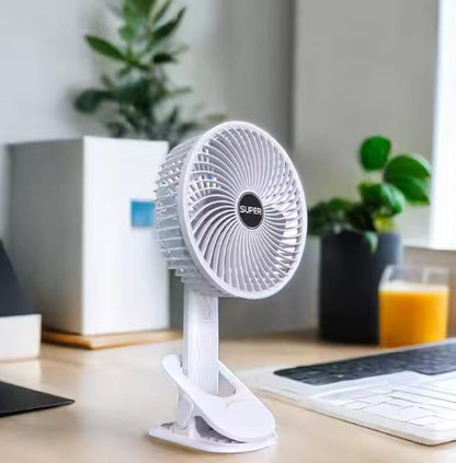 VENTILADOR PORTÁTIL 360° RECARGABLE CON PORTACELULAR | ENVÍO GRATIS