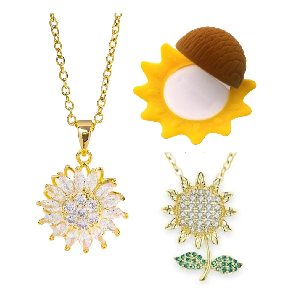 COLLAR GIRASOL GIRATORIO 🌻💞 | ENVÍO GRATIS
