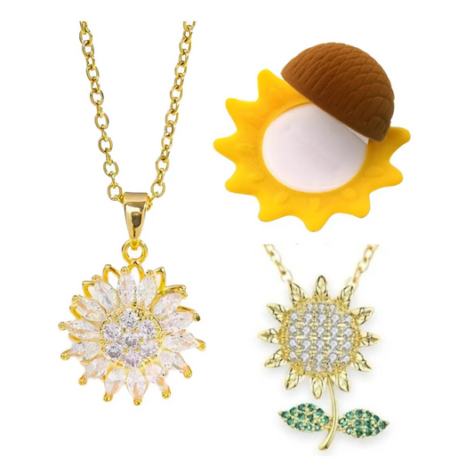 COLLAR GIRASOL GIRATORIO 🌻💞 | ENVÍO GRATIS