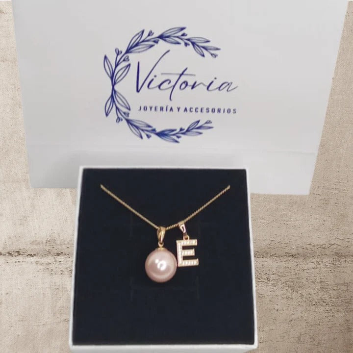 COLLAR "PERLA DEL MAR" CON DIJE PERSONALIZADO | ENVIO GRATIS