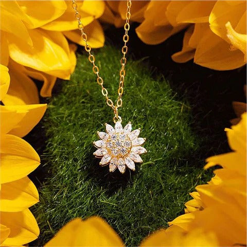 COLLAR GIRASOL GIRATORIO 🌻💞 | ENVÍO GRATIS