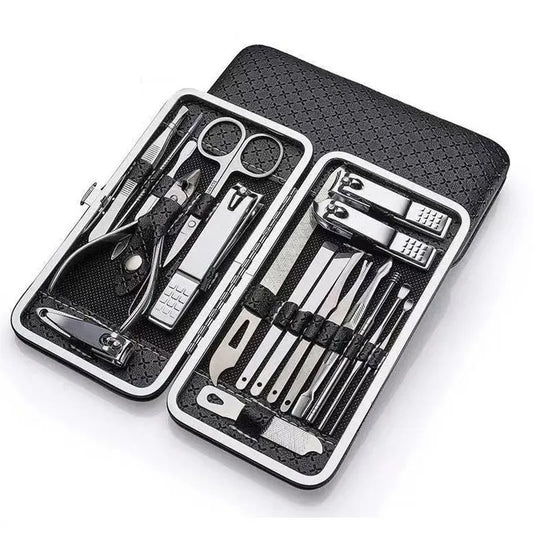 SET MANICURA + PEDICURA 19 PIEZAS ACERO INOXIDABLE | ENVÍO GRATIS