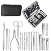 SET MANICURA + PEDICURA 19 PIEZAS ACERO INOXIDABLE | ENVÍO GRATIS