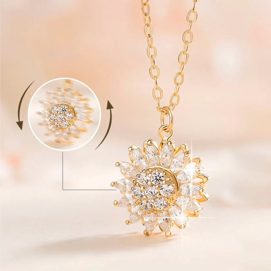 COLLAR GIRASOL GIRATORIO 🌻💞 | ENVÍO GRATIS
