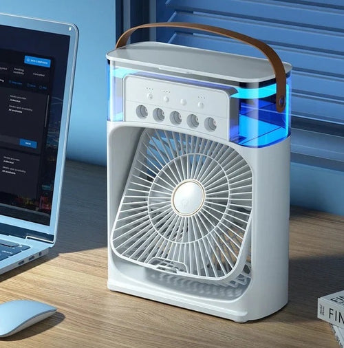 VENTILADOR CON HUMIDIFICADOR 2 EN 1 💦🌞 | ENVÍO GRATIS